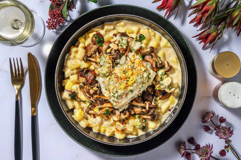 Klassieke kabeljauw met pastinaak in roomsaus