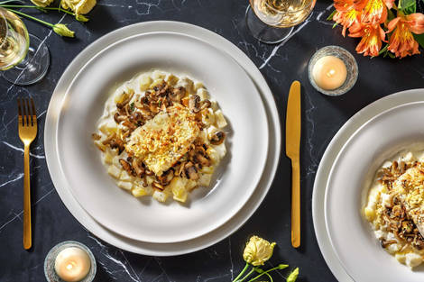 Kabeljauw met pastinaak in roomsaus