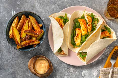 Cajun Halloumi Wraps