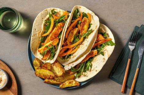 Cajun Halloumi Wraps