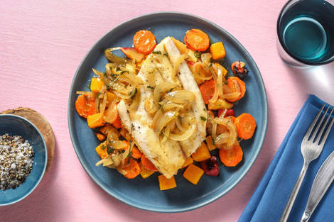 Barramundi rôti faible en calories