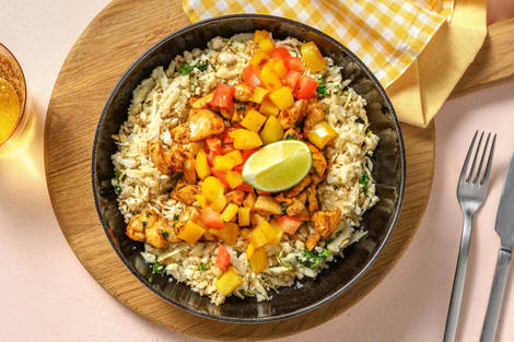 Bols de poulet au chipotle faibles en glucides