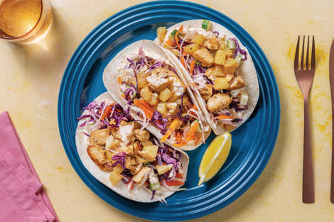 Caribbean Chicken Tacos