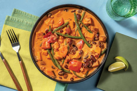 Caribbean Kidney Bean & Coconut Soup