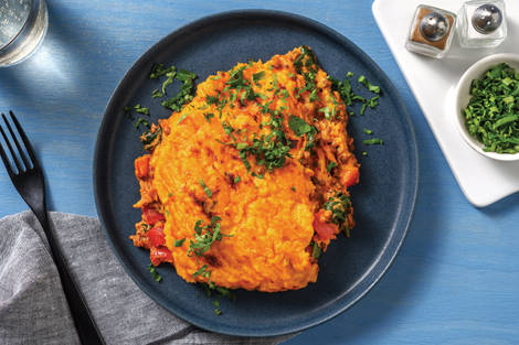 Caribbean Lentil & Veggie Pie