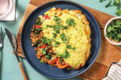 Caribbean Lentil & Veggie Pie