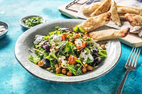 Za'atar Roasted Carrots and Chickpeas