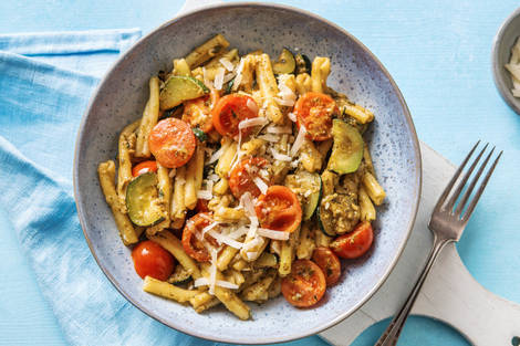 Casarecce met pesto en courgette