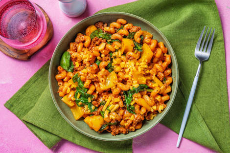Casserole de bœuf et de cavatappis à la sud-ouest