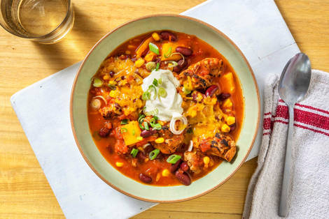 One-Pot Chicken and Corn Chili