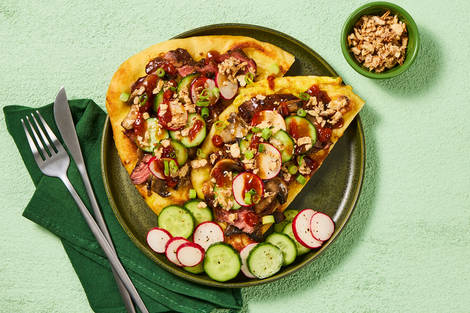 Taiwanese-Inspired Beef and Mushroom Wraps