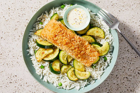 Panko-Topped Salmon