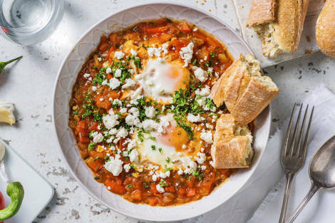 Shakshuka met verse geitenkaas
