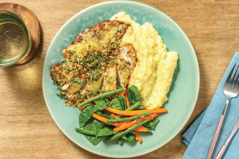 Cheesy Chicken & Herby Panko Crumb