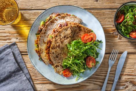 Cheesy Chipotle Bean Quesadillas