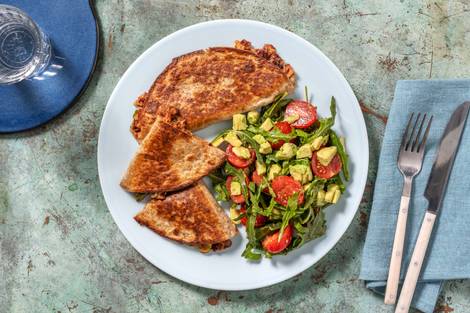 Cheesy Chipotle Bean Quesadillas