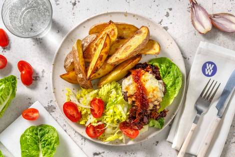 Cheesy Mexican Style Spiced Naked Burger