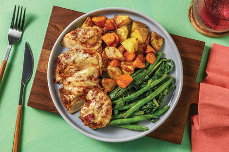 Cheesy Tomato Chicken Melts