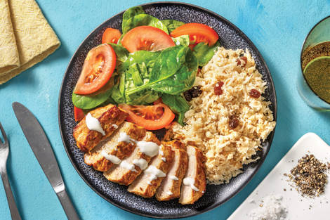 Chermoula Pork & Cauliflower Rice Bowl