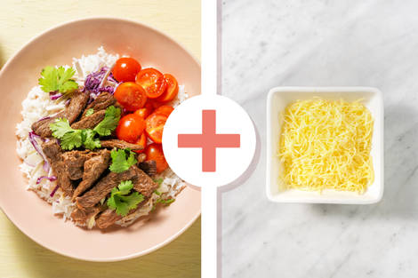 Cheesy Smokey Beef Bowl