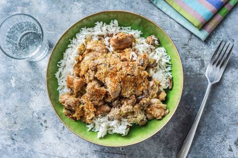 Chicken and Mushroom Crumble