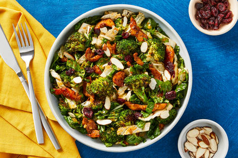 Chicken & Chili-Roasted Broccoli Salad