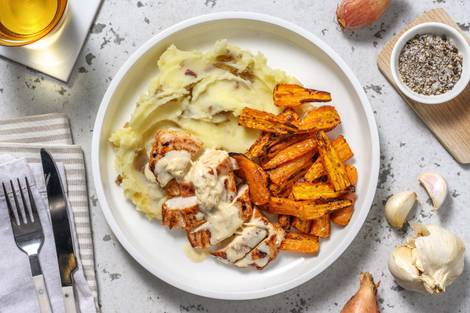 Chicken in Creamy Peppercorn Sauce