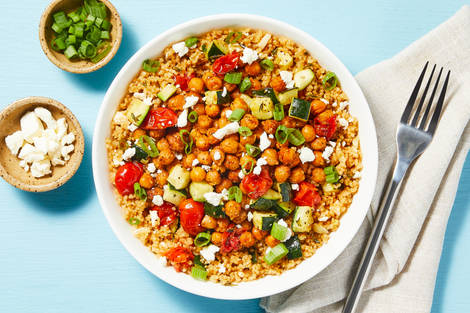 Chickpea-Powered Mediterranean Bulgur