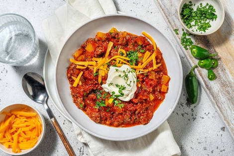 Carb Smart Jalapeño-Beef Chili