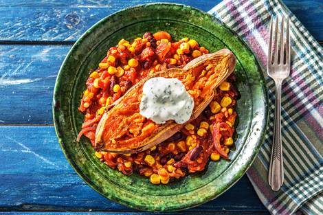 Chili-Süßkartoffel-Kumpir