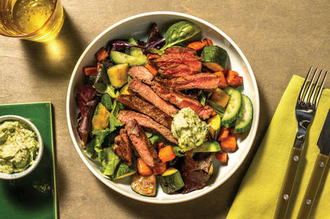 Chimichurri Beef Rump & Roast Veggies