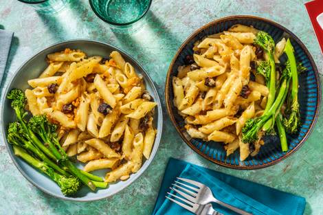 Chorizo Crusted Baked Penne