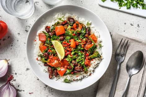 Coconutty Caribbean Kidney Bean Stew