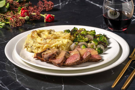 Contre-filet à la truffe et sauce de cuisson