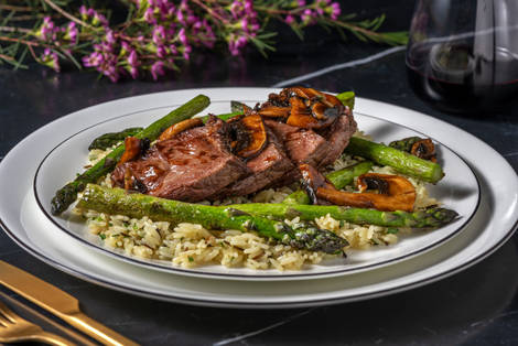 Contre-filets poêlés et sauce aux champignons