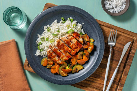 Côtelettes de porc aux piments et à la sauce hoisin