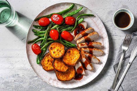 Côtelettes de porc BBQ aux bleuets