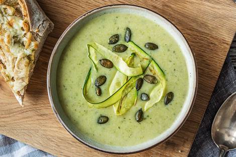 Courgette-pestosoep