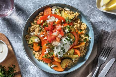 Couscous mit Baharat-Gemüse