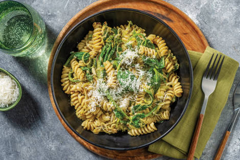 Creamy Green Pesto Fusilli