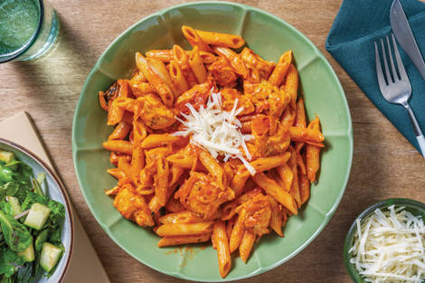 Quick Creamy Tomato Chicken Penne