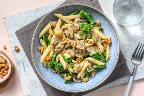 Creamy Truffle and Mushroom Penne