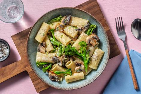 Creamy Truffle and Mushroom Rigatoni