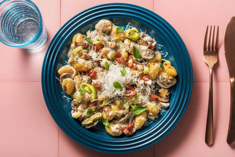 Cremige Süßkartoffelgnocchi-Pfanne