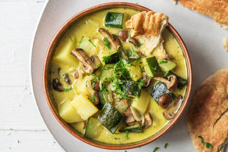 Cremiges Gemüsecurry mit Kokosmilch,