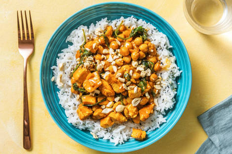 Cremiges Pouletcurry mit Kichererbsen