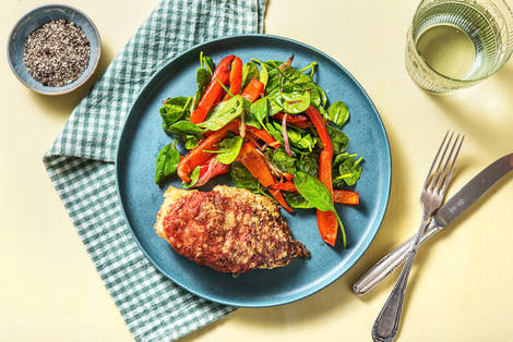 Poulet parmigiana croustillant