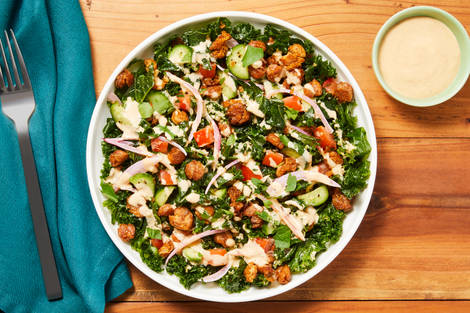 Crispy Chickpea & Kale Salad