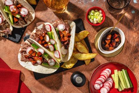 Crispy Chinese Style Duck Tacos