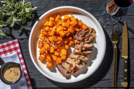 Canard croustillant en sauce bacon-érable